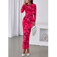thumbnail image 2 of Vestido PRETTYGARDEN 2025 de manga larga ajustado con fruncido XXL, 2 of 8