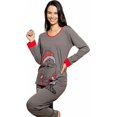 thumbnail image 2 of Pijama de Mujer Pantalon Y Playera Gris Santa 34 VICKJACK VICKSANT2N1, 2 of 6