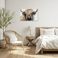thumbnail image 4 of ZHONGYUTONG Colorful Highland Cow Canvas Wall Art Animal Pictures Print Abstract Highland Cattle Painting Farmhouse Bathroom Decor Framed (20.00" x 30.00"), 4 of 5