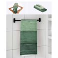 thumbnail image 6 of Turquoise Ombre Towel Set of 3, Soft Microfiber Bath Towels, Hand Towel, Washcloths, Farmhouse Vintage Wooden Striped Quick-Dry Absorbent Towels for Bathroom Kitchen Hotel Beach Gym Spa, 6 of 7