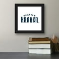thumbnail image 3 of Gallery Pops NHL Seattle Kraken - Wordmark Wall Art, Black Framed Version, 12" x 12", 3 of 5