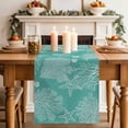 thumbnail image 2 of Table Runner 108 Inches Long for Kitchen Dining, Teal Coastal Dresser Scarf Farmhouse, Dining Table Decorations for Wedding/Parties, Starfish Coral Summer Beach Ocean 13 x 108 In, 2 of 8