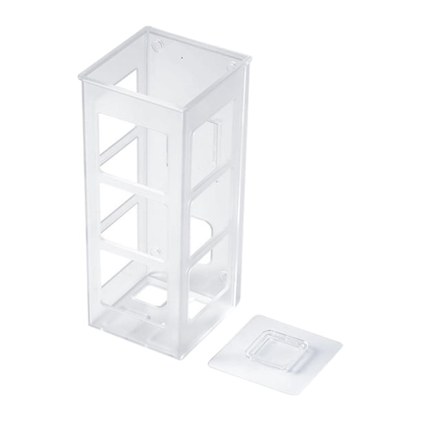 Soporte para rizador de pelo, soporte para rizador de pelo, montaje en pared sin taladro, sin perforaciones, para peinar Claro