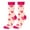 C, variant on Valentine‘s Day Gift Socks, Heart Pattern Knit Crew Socks for Her/Him, Cozy Present for February 14th, Anniversary & Love C 1pcs
