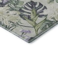 thumbnail image 3 of Addison Rugs Mayfield Premium Machine Washable Transitional Floral Aloe Rectangle Rug, 2'6" X 3'10" Machine Washable Transitional Floral Aloe Oversized Sherpa Throw Blanket, 3 of 7