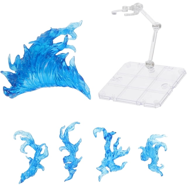 TOYANDONA Fire Effect Display Stand Figures and Doll Models Blue Color DIY Assembly for Collectors and Display Use