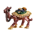 thumbnail image 1 of Caja joyero con forma de camello, organizador de joyas, estatua decorativa, arte coleccionable Marrón, 1 of 9