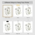 thumbnail image 4 of PixonSign Frameless Wall Art Winter Autumn Brown Wildflowers Posters, Set of 4 Nature Wilderness Wall Decor Prints, Botanical Floral Wall Décor, Rustic Classic Countryside Artwork - 12"x16", 4 of 5