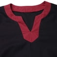 thumbnail image 6 of JOANKDMI Men's Renaissance Viking Tunic Long Sleeve Medieval Shirt Vintage V Neck Pirate Costume Classic LARP Top for Halloween Themed Party Cosplay Festivals, S-5XL, 6 of 6