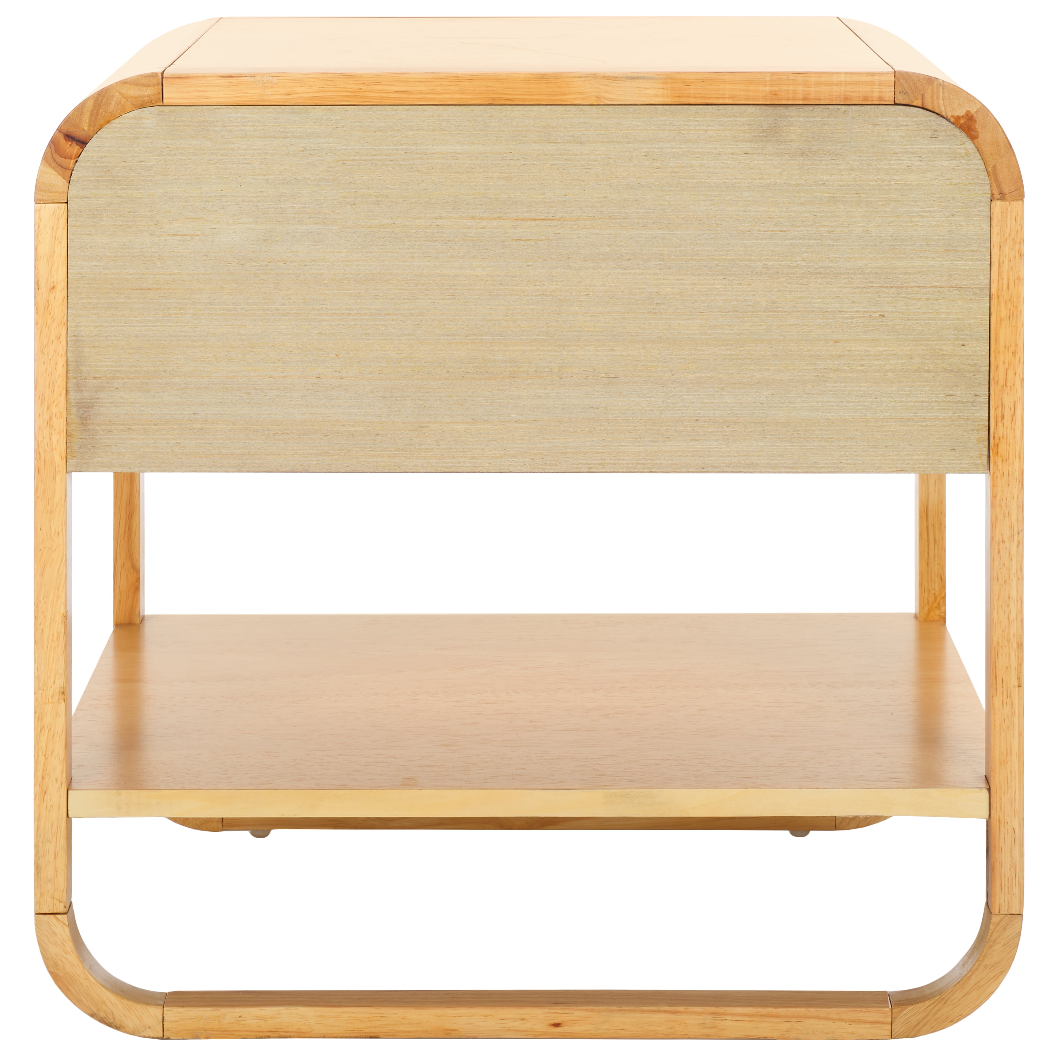 SAFAVIEH Yunis Contemporary 1 Drawer Nightstand,Natural/Natural Rattan