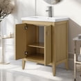 thumbnail image 6 of Vanity Art 24" Double Door Bathroom Vanity with Sink, Freestanding Storage Cabinet with Ceramic Top, and Removable Shelve, 6 of 9