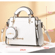 thumbnail image 3 of Bolso De Mujer Casual Vintage De Cuero Pu Blanco, 3 of 5
