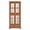 Dark Oak, variant on Jopath Display Cabinet with Glass Doors, Antique Display Cabinet with Adjustable Shelves Four Door Design Storage Cabinet for Home and Office Bulb Included Cherry
