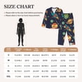 thumbnail image 4 of Fuzoiu Space Print Women's Long-Sleeved Pajama,Lounge Button Down Nightwear,Womens Notch Collar Pajama Set-X-Large, 4 of 7