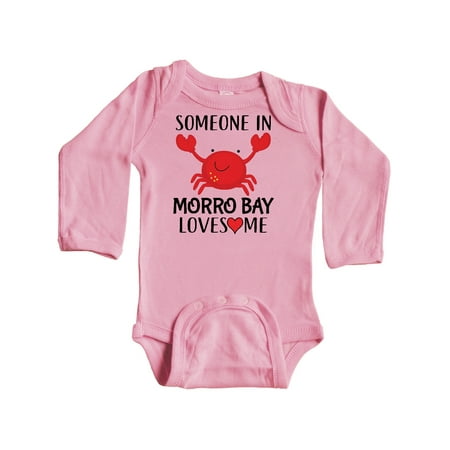 

Inktastic Someone in Morro Bay Loves Me Gift Baby Boy or Baby Girl Long Sleeve Bodysuit