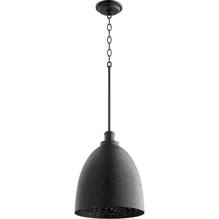 

1 Light Pendant in Transitional Style-15.25 inches Tall and 11.88 inches Wide-Tetured Black Finish Bailey Street Home 183-Bel-4636932