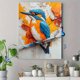 thumbnail image 4 of Qisvanset 12x16 Inch 2D Flat Framed Canvas Art, Namibia Malachite Kingfisher Bird Nature Home Office Wall Art Gift, 4 of 5