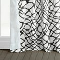 thumbnail image 5 of Ellis Black Printed Cotton Twill Curtain (1 Panel), Ellis Black, 50W X 96L, 5 of 6