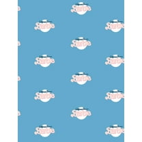 CA Dream Barbie Logo Removable Vinyl Wallpaper by Barbie - Blue