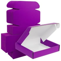 Ucanpack Heavy Duty Boxes For Moving Deluxe Mailer Box Purple Large , 15 x 11 x 2" - 50 Pcs