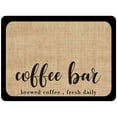 thumbnail image 2 of Coffee Mat Quick Absorbent Hide Stain Kitchen Counter Mat Waterproof Rubber Backed Coffee Bar Accessories 20”x24”, 2 of 10
