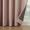 thumbnail image 5 of Sun Zero Bartlett Grommet Room Darkening Extra Wide Patio Curtain Panel, 100"x84", Blush Pink, 5 of 7