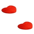 thumbnail image 4 of Inteprter Alfombra de chenilla de microfibra en forma de corazón de FleinngHoz, alfombra para ducha, baño, baño, no sala de estar, dormitorio, alfombra Rojo 40x50cm 2piezas Inteprter CBP060502, 4 of 5