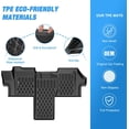 thumbnail image 3 of Nilight TPE Floor Mats for Dodge Ram Promaster 1500 2500 3500 2018 2019 2020 2021 2022 2023 2024 2025 All Weather Custom Fit Heavy Duty Floor Liners, 3 of 7