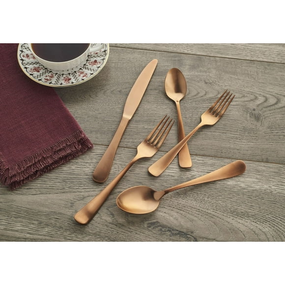 Hampton Forge Melodie Copper Flatware Set