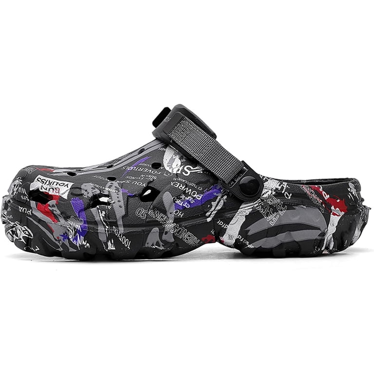 Mens Camouflage Printed Garden Clogs Slip On Water Shoes  display picture 2