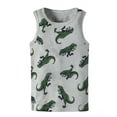 thumbnail image 6 of Vornjynx Boys Cotton Tank Tops 3-Pack, Soft Casual Sleevless Graphic Kids Summer Fashion Undershirts Blue Size 8, 6 of 8