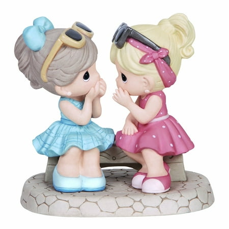, That's What Friends Are For, Bisque Porcelain Figurine, 134016, These darling best friends surely share everything – clothes, snacks, and especially.., By Precious Moments Ship from (Precious Moments Best Friends)