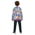 thumbnail image 5 of ALAZA Toddler Polar Fleece Jacket Unicorn with Stars Kids Hooded Warm Coats Outerwear 9-10T, 5 of 7