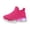 Hot Pink, variant on Toddler Light up Shoes Boys Led Sneaker Breathable Children First Walking Comfortable Athletic Casual Mesh Shoes Black Size 8.5 Toddler