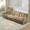Coffee, variant on 138" 4-Seater Cloud Sofa, Modular Sectional Couch, Modern Deep Seat Sofa for Living Room, Comfy Lattice Decored Seat Cushion, Breathable Chenille Fabric (Green)