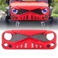 thumbnail image 1 of AMERICAN MODIFIED Hawke Front Grille for 2007-2018 Jeep Wrangler JK, Red, 1 of 9