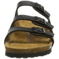 thumbnail image 2 of Birkenstock Florida Women's Three Strap Birko Flor Sandal in Black Size 8/8.5, 2 of 8
