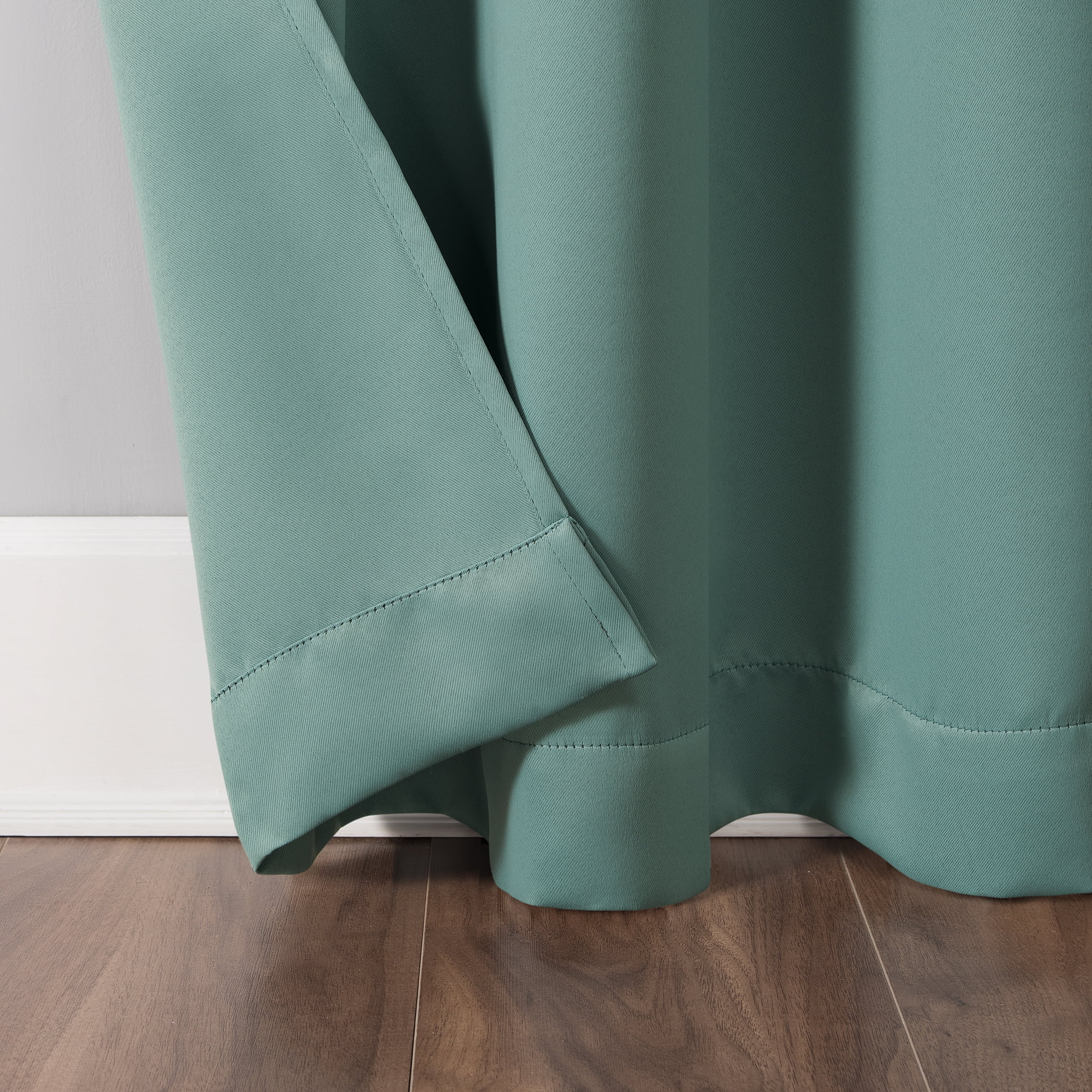 Mainstays Grommet Top Blackout Curtain Panel, 1 Panel, Aqua, 40 in W x 84 in L