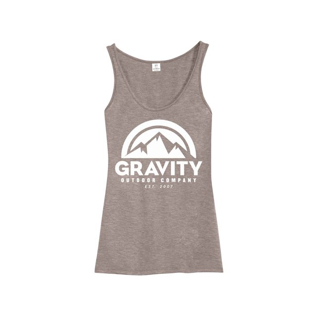 Débardeur Mélangé Womens Gravity Outdoor Co. - Logo Blanc - Sale - Petit