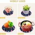 thumbnail image 5 of Christmas 2 Pack Pot Holders Trivets, Heat Resistant Hot Pads for Kitchen Table Decoration Trivets for Hot Dishes/Pot/Bowl/Teapot/Kitchen Hot Pads Trivets, 7" + 9.45", 5 of 7