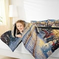 thumbnail image 5 of Manfei Retro Train Full Size Comforter Sets,Cute Cartoon Snowman Bedding Comforter Set,Merry Christmas Bedding Sets For Kids,Super Cozy Room Decor Reversible,3-Piece, 5 of 9