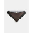 thumbnail image 4 of No Boundaries Valentine's Day Sheer Micro Cheeky Panties, 2-Pack, Women's, 4 of 5