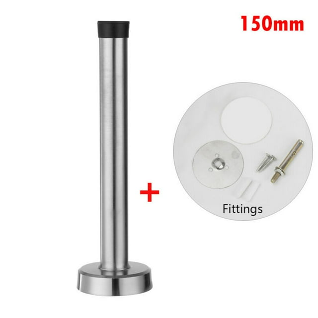 Goodhd Stainless Steel Rubber Catch Door Stopper Buffer Stop Holder Mounted Protector