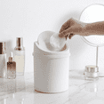 thumbnail image 2 of Compact Desktop Trash Can with Lid, Small Waste Bin for Bedroom Office Desk, Space-Saving Garbage Can for Home and Workspace Organization, 2 of 5