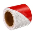 thumbnail image 3 of Uxcell Reflective Tape 1 Roll 10 ft x 2 inch Adhesive High Visibility Safety Tape Reflector White Red, 3 of 6