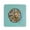 Aqua, variant on Aqua Sand Dollar Coaster - Set of 4