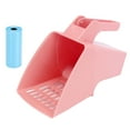 thumbnail image 3 of Pala Para Arena Para Gatos, Sistema De Eliminación De Arena Para Gatos Multifuncional Limpieza Fácil Diseño De Celosía Hueca Diseño Integrado PP Para Gatos Para Suministros ANGGREK Rosa, 3 of 8