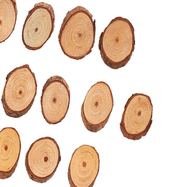25Pcs Pine Oval Piece oblique DIY Home Painting Hand Made Festive Decoration Craft