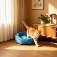 thumbnail image 6 of Cevemin All Season Universal Soft Breathable Pet Sleeping Sofa Bed Thick Plush Warm Cool Dual Purpose Foldable Anti-Slip Bottom Pet Nest For Small Medium Size Cats Dogs Indoor Daily Rest, 6 of 6