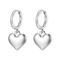 thumbnail image 5 of Sunyuer 18K Gold Plated Heart Drop Dangle Huggie Earrings for Women | 925 Sterling Silver Post Love Heart Earrings | Lightweight Jewelry Gift, 5 of 5